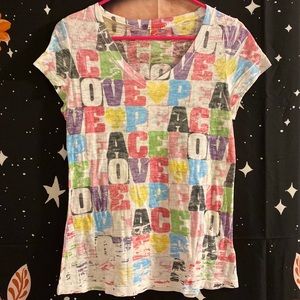 Forever 21 Peace & Love Tee